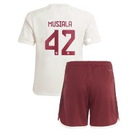 Bayern Munich Jamal Musiala #42 Kolmas Peliasu Lasten 2023-24 Lyhythihainen (+ Lyhyet housut)